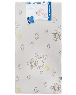 Матрак KikkaBoo - Memory Comfort Cool gel, 70 х 140 х 12 cm, Bear Grey