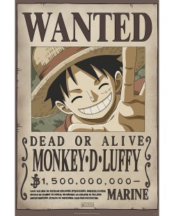 Макси плакат GB eye Animation: One Piece - Luffy Wanted Poster