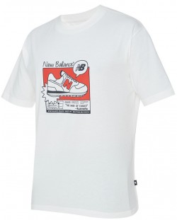 Мъжка тениска New Balance - Ad Relaxed , бяла