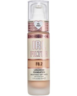 Makeup Revolution Дълготраен фон дьо тен IRL Filter, F8.2, 23 ml