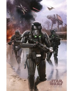 Макси плакат Pyramid - Star Wars Rogue One (Death Trooper Beach)