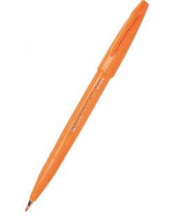Маркер четка Pentel Sign Pen - SES15C, оранжев