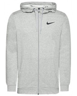 Мъжки суитшърт Nike - DF Fitness Full-Zip Hoodie, сив