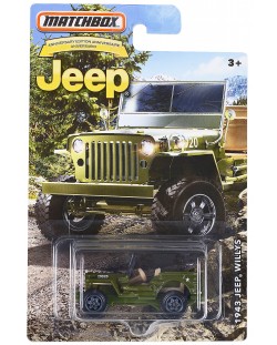 Количка Mattel Matchbox - Jeep, 1943 Willys