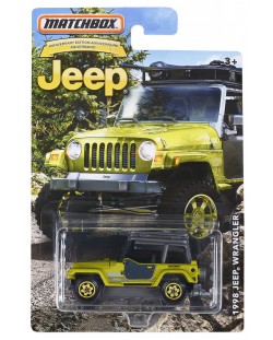 Количка Mattel Matchbox - Jeep, 1998 Wrangler