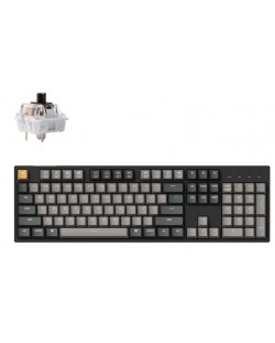 Механична клавиатура Keychron - C2 Pro QMK, K Pro Brown, RGB, черна