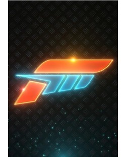Метален постер Displate Games: Forza - 3D Emblem