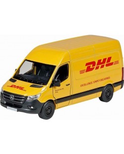 Метална количка Goki - Mercedes Benz Sprinter DHL, асортимент