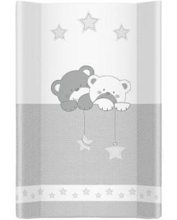 Мека подложка за повиване с борд Albero Mio - 70 x 47 cm, Bear Dreams, Grey