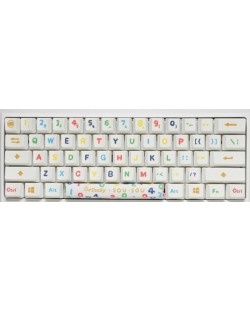 Механична клавиатура Ducky - x SOU SOU One 2 Mini, Blue, бяла