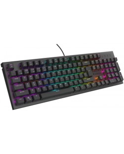 Механична клавиатура Genesis - Thor 303, Brown Switch, RGB, черна