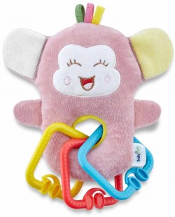 Мека играчка BabyJem - Mini Monkey, Rose