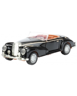 Метален автомобил Toi Toys - Classic, ретро кабриолет, 1:35, черен