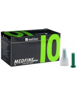 Medfine plus Игли за инсулинови писалки, 10 mm, 100 броя, Wellion