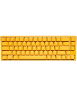 Механична клавиатура Ducky - One 3, MX Cherry Silent Red, RGB, жълта