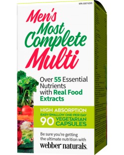 Мen’s Most Complete Multi, 90 капсули, Webber Naturals