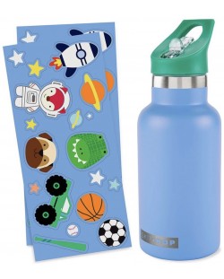 Метална бутилка Skip Hop - Blue, 380 ml