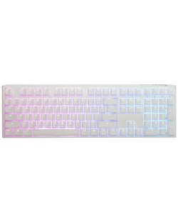 Механична клавиатура Ducky - One 3 Pure White, Silver, RGB, бяла