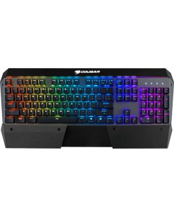 Механична клавиатура COUGAR - Attack X3, Cherry MX, RGB, сива/черна