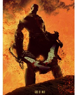 Метален постер Displate - God of War