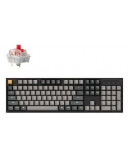 Механична клавиатура Keychron - C2 Pro QMK H-S, K Pro Red , RGB, черна