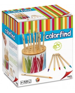 Мемори игра Cayro - Цветове, с 18 цветни пръчици