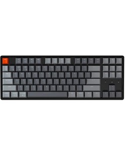 Механична клавиатура Keychron - K8 HS TKL, Optical Blue, RGB, черна