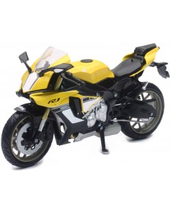 Метален мотоциклет Newray - Yamaha YZF-1, 1:12, жълт