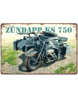 Метална табелка Liratech - Zundapp KS 750, S
