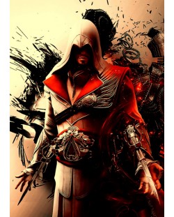 Метален постер Displate - Assassins Creed Brotherhood - Ezio Auditore