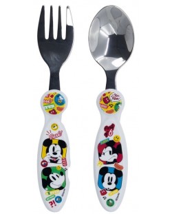 Метални прибори Stor - Mickey Mouse Fun-tastic, 2 броя