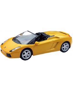 Метален автомобил Newray - Lamborghini Gallardo Spyder, 1:43, жълт