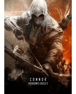 Метален постер Displate - Assassin's Creed 3 - Connor