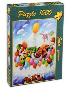 Пъзел Gold Puzzle от 1000 части - Мечтата на клоуна