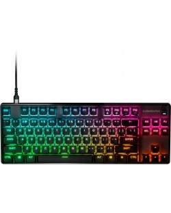 Механична клавиатура SteelSeries - Apex 9 TKL US, OptiPoint, RGB, черна