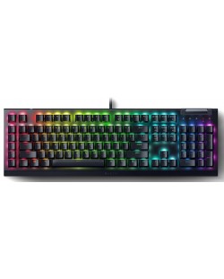 Механична клавиатура Razer - BlackWidow V4 X, Yellow, RGB, черна