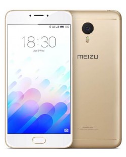Meizu m3 Note (Gold)/5.5" FHD/Helio P10 Octa-core/ 3GB/32GB/Finger Print/Cam. Front 5.0 MP/Main 13.0 MP/Li-Ion 4100 mAh/Dual SIM/Android v5.1.1 (Lollipop), Aluminium body, 163 gr.