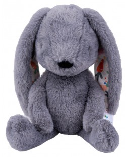 Мека играчка за гушкане Bali Bazoo - Rabbit, 32 cm, сива