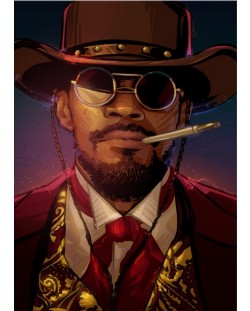 Метален постер Displate Movies: Django Unchained - Django