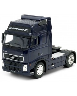 Метална играчка Welly - Влекач Volvo FH12, тъмносин, 1:32