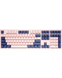Механична клавиатура Ducky - One 3 Fuji, MX Black, розова/синя