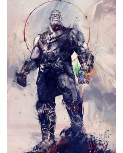 Метален постер Displate - Avengers: Infinity War - Infinity Gauntlet