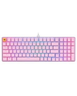 Механична клавиатура Glorious - GMMK 2 Full-Size, Fox, RGB, розова