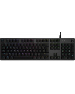 Механична клавиатура Logitech - G512, GX Red Linear, RGB, черна
