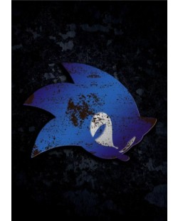 Метален постер Displate Games: Sonic - The Hedgehog