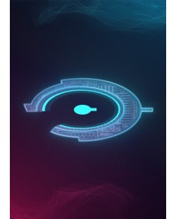 Метален постер Displate Games: Halo - 3D Emblem