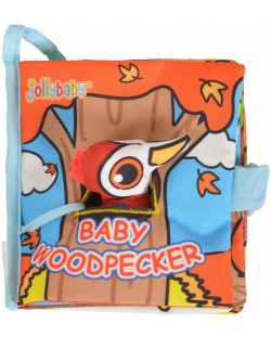 Мека книжка с играчка Jollybaby - Woodpecker