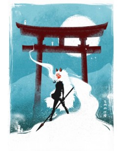 Метален постер Displate Art: Shinto - Ark