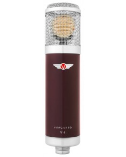 Микрофон Vanguard - V4, червен/сребрист