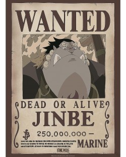 Мини плакат GB eye Animation: One Piece - Jinbe Wanted Poster